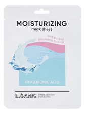 L.Sanic Тканевая маска для лица с гиалуроновой кислотой Hyaluronic Acid Moisturizing Mask Sheet 25мл