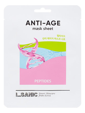 L.Sanic Тканевая маска для лица с пептидами Peptides Anti-Age Mask Sheet 25мл