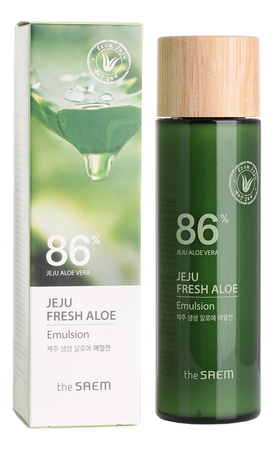 The Saem Эмульсия для лица с экстрактом алоэ вера Jeju Fresh Aloe 86% Emulsion 155мл