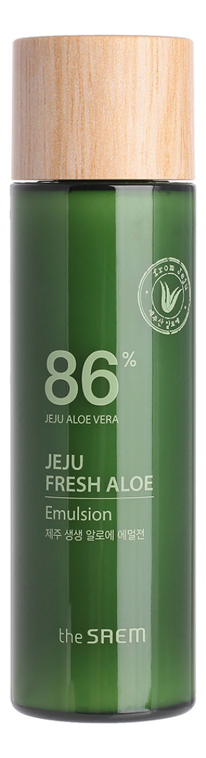 Эмульсия для лица с экстрактом алоэ вера Jeju Fresh Aloe 86% Emulsion 155мл тонер для лица увлажняющий с экстрактом алоэ вера jeju fresh aloe 92% toner 155мл