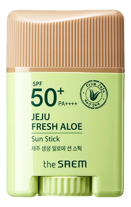 

Стик солнцезащитный с экстрактом алоэ вера Jeju Fresh Aloe Sun Stick SPF50+ PA++++: Стик 16г, Стик солнцезащитный с экстрактом алоэ вера Jeju Fresh Aloe Sun Stick SPF50+ PA++++