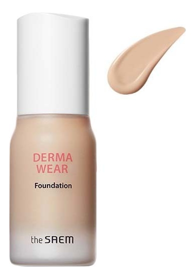 

Тональная основа для лица Derma Wear Foundation SPF47 PA++ 30мл: 01 Light Beige, Тональная основа для лица Derma Wear Foundation SPF47 PA++ 30мл