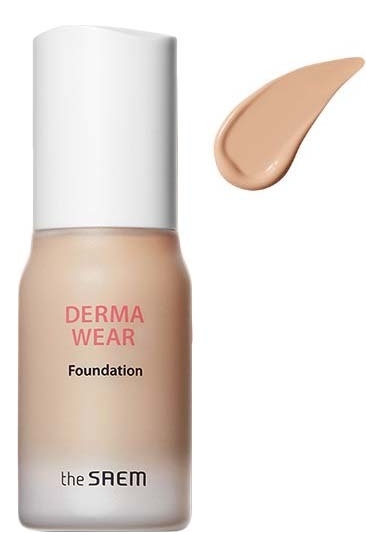 

Тональная основа для лица Derma Wear Foundation SPF47 PA++ 30мл: 02 Natural Beige, Тональная основа для лица Derma Wear Foundation SPF47 PA++ 30мл