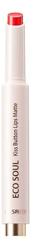 

Помада для губ матовая Eco Soul Kiss Button Lips Matte 2г: 16 Fire, Помада для губ матовая Eco Soul Kiss Button Lips Matte 2г