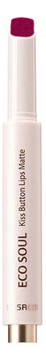 

Помада для губ матовая Eco Soul Kiss Button Lips Matte 2г: 18 Red Mania, Помада для губ матовая Eco Soul Kiss Button Lips Matte 2г