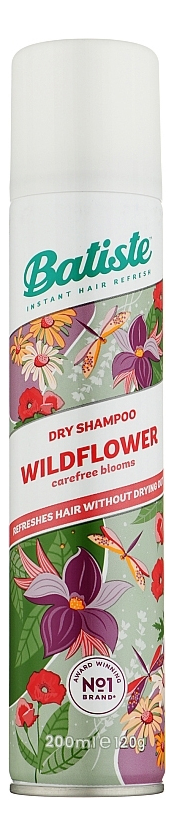 Купить Сухой шампунь для волос с ароматом диких цветов Dry Shampoo Wildflower 200мл, Batiste