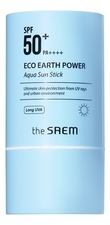 The Saem Стик солнцезащитный Eco Earth Power Aqua Sun Stick SPF50+ PA++++ 22г