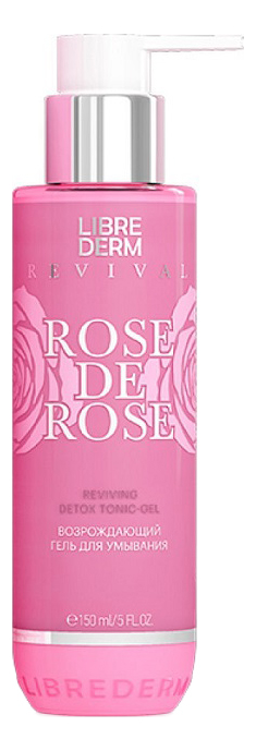 Купить Гель для умывания на основе гидролата дамасской розы Rose De Rose Reviving Face Wash Gel 150мл, Librederm
