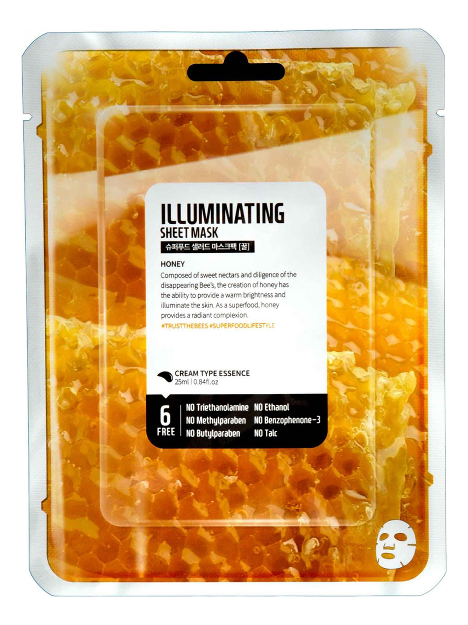 

Тканевая маска для лица с медом Facial Sheet Mask Honey Illuminating 25мл
