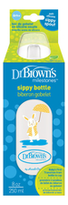 Dr. Brown's Бутылочка-поильник с узким горлышком Natural Flow Milestones Sippy Bottle SB81095 250мл (кролик)