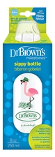 Dr. Brown's Бутылочка-поильник с узким горлышком Natural Flow Milestones Sippy Bottle SB81094 250мл (фламинго)