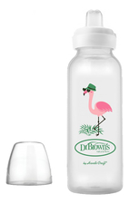 Dr. Brown's Бутылочка-поильник с узким горлышком Natural Flow Milestones Sippy Bottle SB81094 250мл (фламинго)