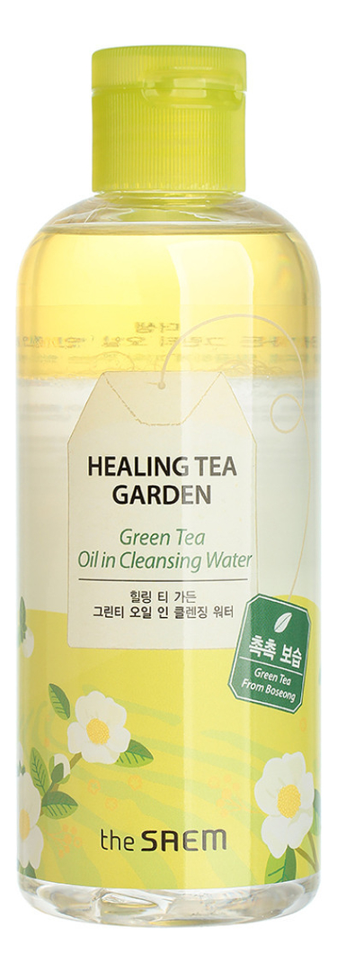 Очищающая вода для снятия макияжа с маслом зеленого чая Healing Tea Garden Green Tea Oil In Cleansing water 300мл средство для снятия макияжа healing tea garden green tea oil in cleansing water 300мл