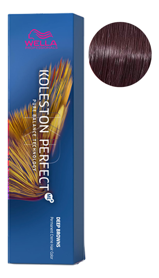 Стойкая крем-краска для волос Koleston Perfect Color Deep Browns 60мл: 4/75 Бомбейский палисандр
