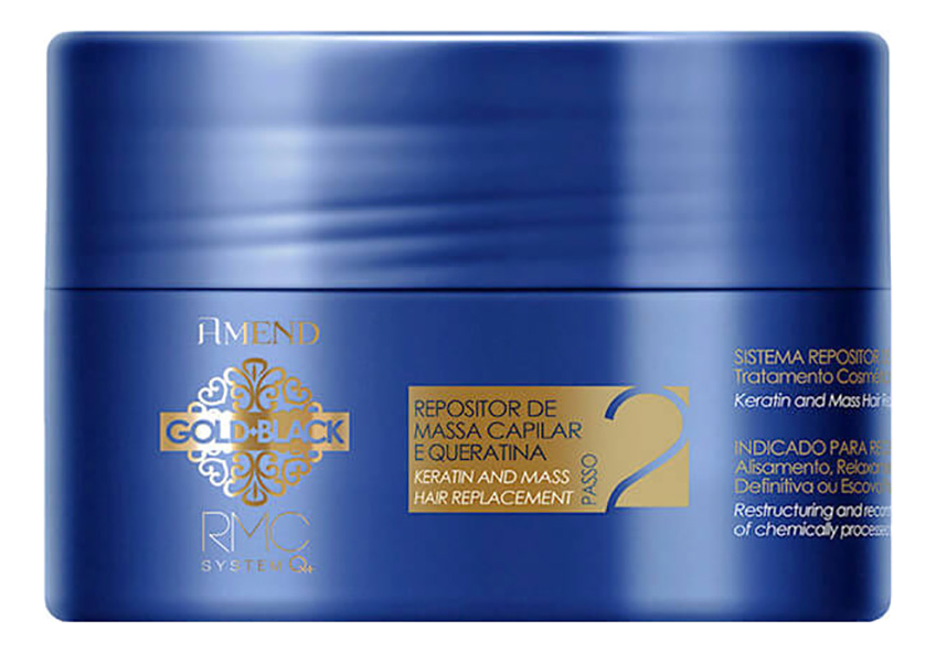 

Маска для волос Capillary Mass And Keratin Repositioning Gold Black RMC System Q+ 300мл