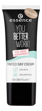essence Тонирующий дневной крем для лица You Better Work! Gum-Proof Waterproof Tinted Day Cream 30мл