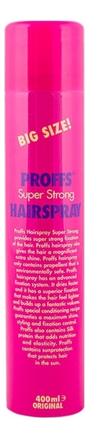 

Лак для волос Super Strong Hair Spray: Лак 400мл, Лак для волос Super Strong Hair Spray