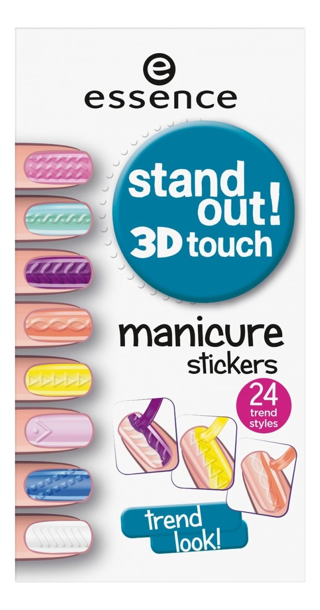 

Наклейки для ногтей Stand Out! 3D Touch Manicure Stickers No01