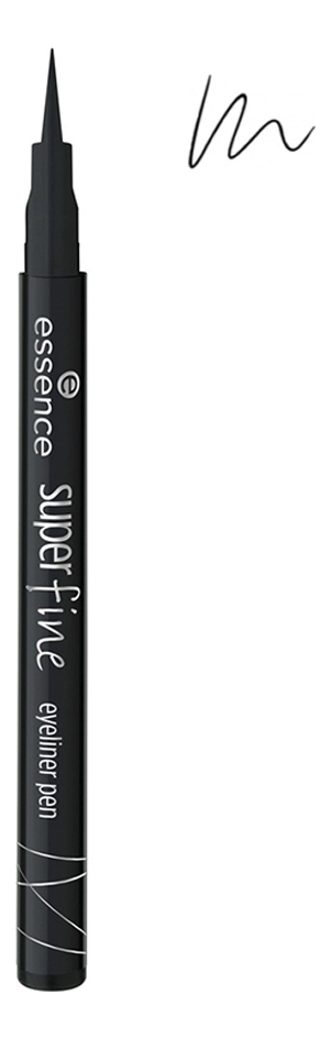 Подводка для глаз Super Fine Eyeliner Pen 1мл: Black водостойкая подводка для глаз profashion black styler eyeliner pen 1 1мл