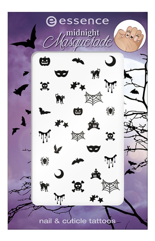 

Наклейки для ногтей Midnight Masquerade Nail & Cuticle Tattos