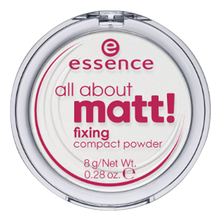 essence Компактная пудра для лица All About Matt! Fixing Compact Powder 8г