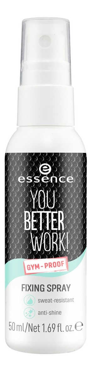 

Спрей для фиксации макияжа You Better Work! Fixing Spray Gum-Proof 50мл