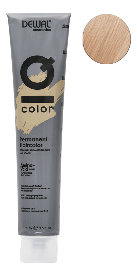 

Стойкий крем-краситель для волос на основе протеинов риса и шелка Cosmetics IQ Color Permanent Haircolor 90мл: 10.0 Extra Light Blonde, Стойкий крем-краситель для волос на основе протеинов риса и шелка Cosmetics IQ Color Permanent Haircolor 90мл