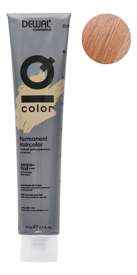

Стойкий крем-краситель для волос на основе протеинов риса и шелка Cosmetics IQ Color Permanent Haircolor 90мл: 10.04 Extra Light Natural Copper Blonde, Стойкий крем-краситель для волос на основе протеинов риса и шелка Cosmetics IQ Color Permanent Haircolo