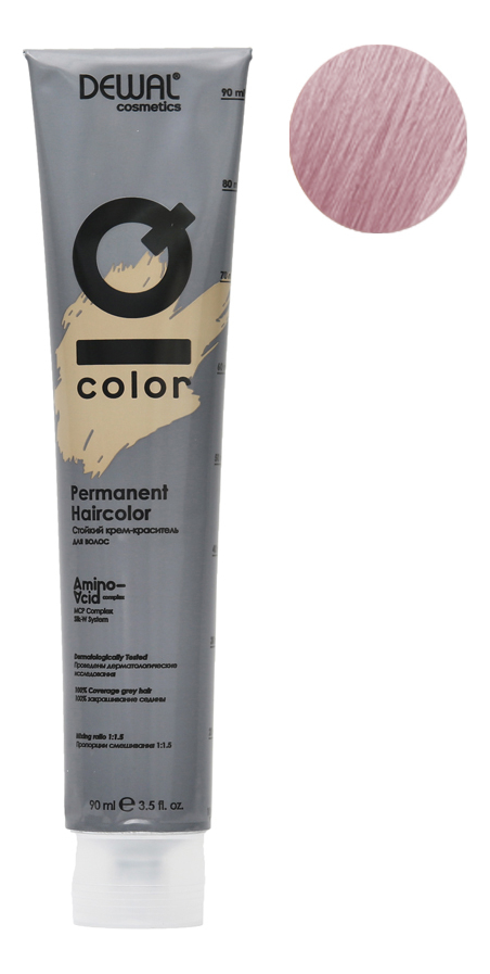 

Стойкий крем-краситель для волос на основе протеинов риса и шелка Cosmetics IQ Color Permanent Haircolor 90мл: 11.25 Ultra Light Pearl Rose Blonde, Стойкий крем-краситель для волос на основе протеинов риса и шелка Cosmetics IQ Color Permanent Haircolor 90