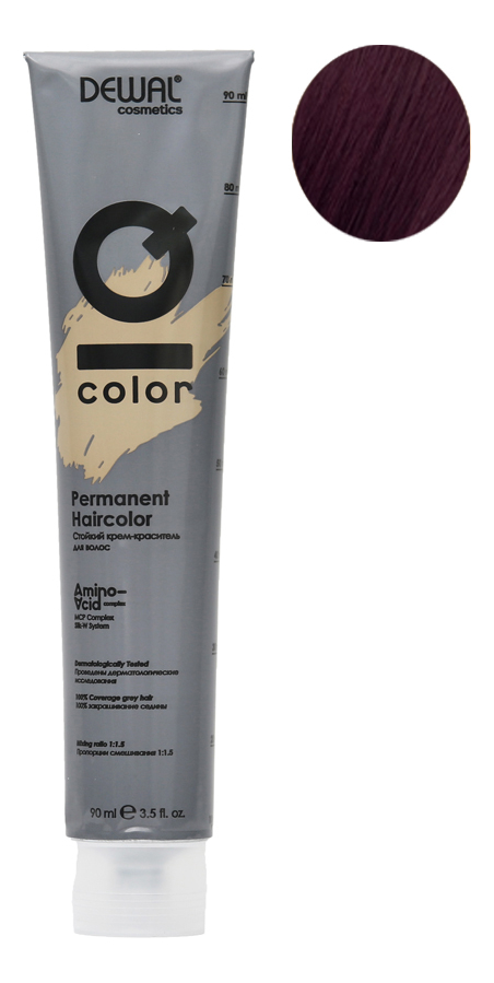 

Стойкий крем-краситель для волос на основе протеинов риса и шелка Cosmetics IQ Color Permanent Haircolor 90мл: 5.22 Light Intense Violet Brunette, Стойкий крем-краситель для волос на основе протеинов риса и шелка Cosmetics IQ Color Permanent Haircolor 90м