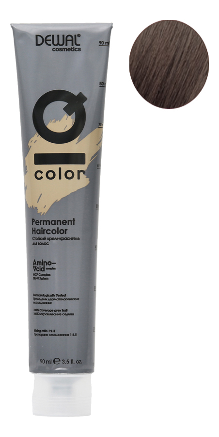 

Стойкий крем-краситель для волос на основе протеинов риса и шелка Cosmetics IQ Color Permanent Haircolor 90мл: 6.1 Dark Ash Blonde, Стойкий крем-краситель для волос на основе протеинов риса и шелка Cosmetics IQ Color Permanent Haircolor 90мл