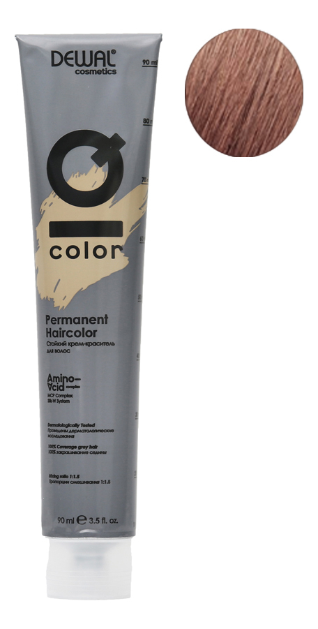 Стойкий крем-краситель для волос на основе протеинов риса и шелка Cosmetics IQ Color Permanent Haircolor 90мл: 7.12 Ash Pearl Blonde