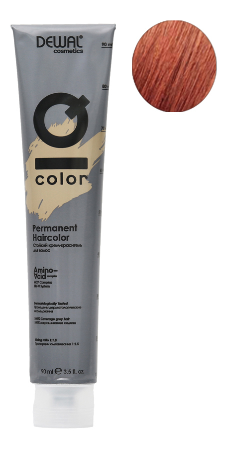 

Стойкий крем-краситель для волос на основе протеинов риса и шелка Cosmetics IQ Color Permanent Haircolor 90мл: 7.43 Copper Gold Blonde, Стойкий крем-краситель для волос на основе протеинов риса и шелка Cosmetics IQ Color Permanent Haircolor 90мл