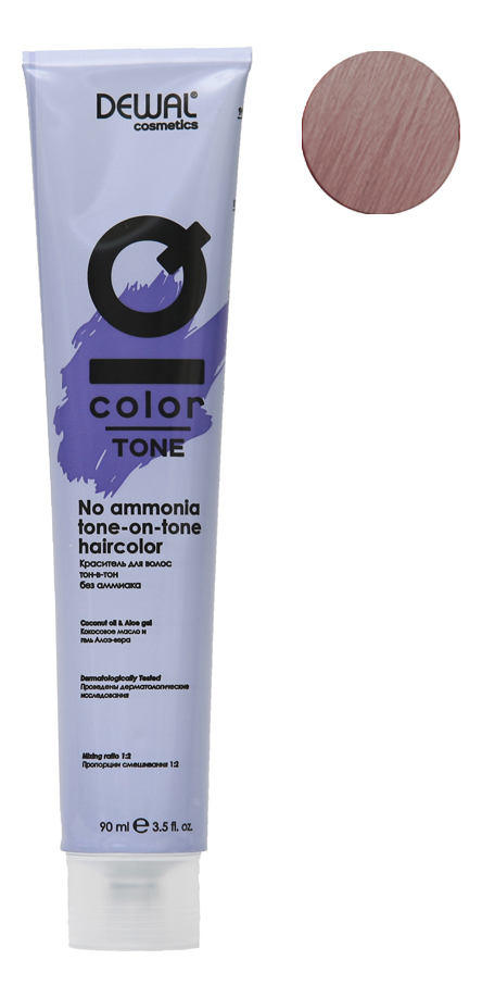 Купить Краситель для волос Тон-в-тон с кокосовым маслом без аммиака Cosmetics IQ Color Tone Haircolor 90мл: 7.21 Pearl Ash Blonde, Dewal