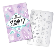 essence Трафареты для дизайна ногтей Stamp It! Stampy Design Plate No01 Nails Just Wanna Have Fun!