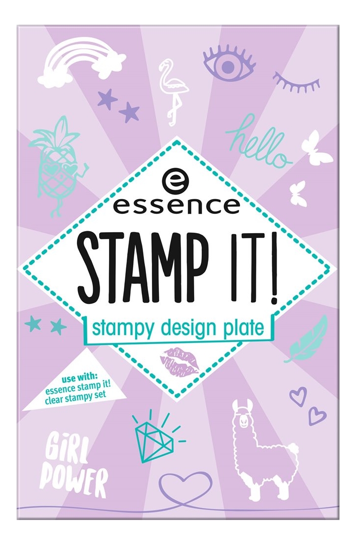 Трафареты для дизайна ногтей Stamp It! Stampy Design Plate No01 Nails Just Wanna Have Fun!