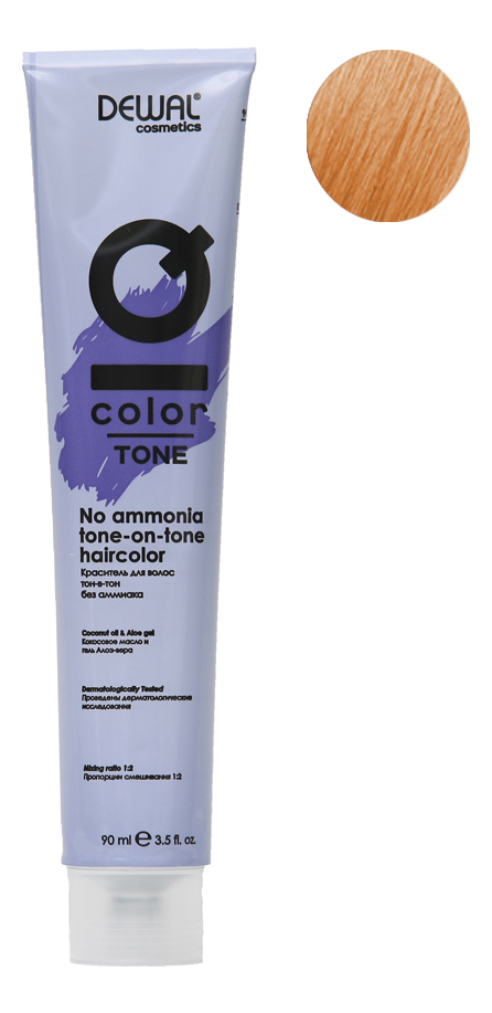 

Краситель для волос Тон-в-тон с кокосовым маслом без аммиака Cosmetics IQ Color Tone Haircolor 90мл: 9.30 Very Light Gold Blonde, Краситель для волос Тон-в-тон с кокосовым маслом без аммиака Cosmetics IQ Color Tone Haircolor 90мл