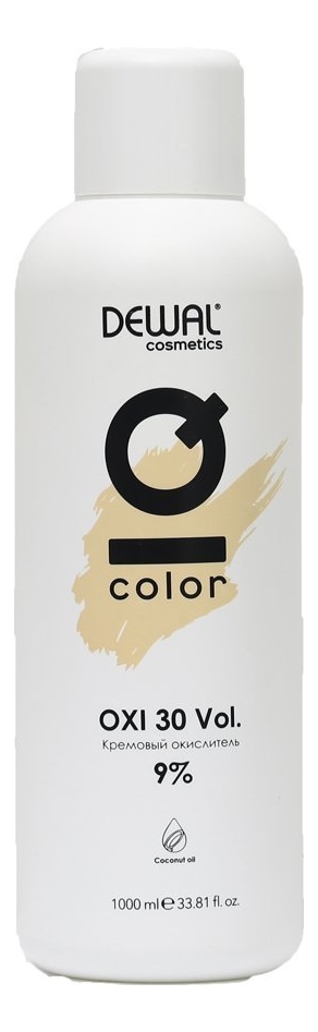 

Кремовый окислитель с кокосовым маслом Cosmetics IQ Color OXI 9%: Окислитель 1000мл, Кремовый окислитель с кокосовым маслом Cosmetics IQ Color OXI 9%
