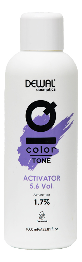 

Активатор для волос с кокосовым маслом Cosmetics IQ Color Tone Activator 1,7%: Активатор 1000мл, Активатор для волос с кокосовым маслом Cosmetics IQ Color Tone Activator 1,7%
