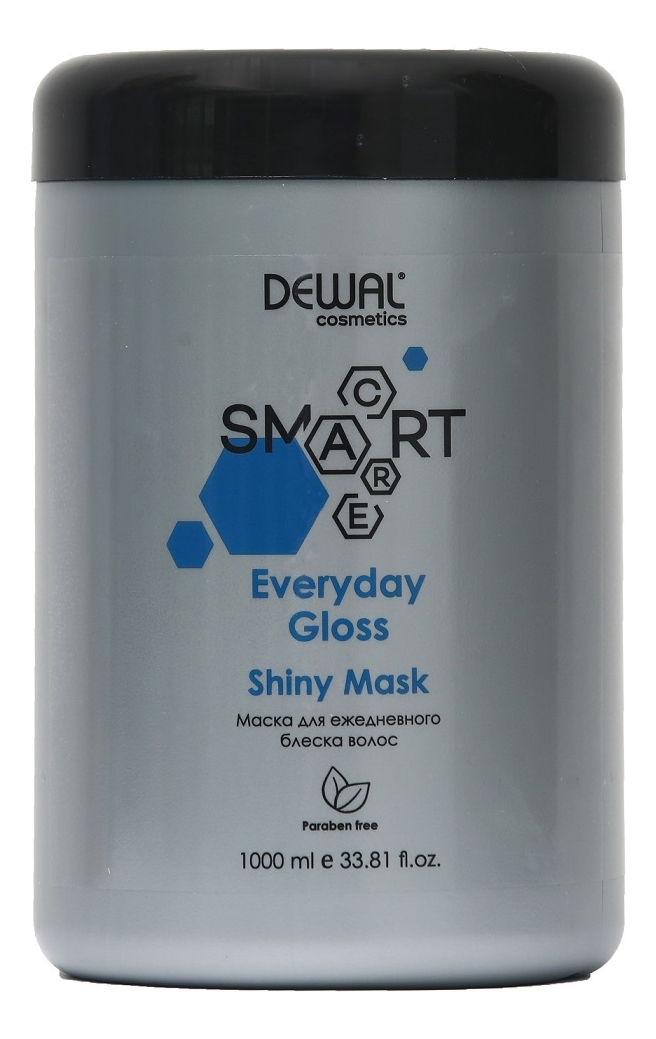 Маска для ежедневного блеска волос Cosmetics Smart Care Everyday Gloss Shiny Mask: Маска 1000мл маска для ежедневного блеска волос dewal cosmetics smart care everyday gloss shiny mask 1000 мл