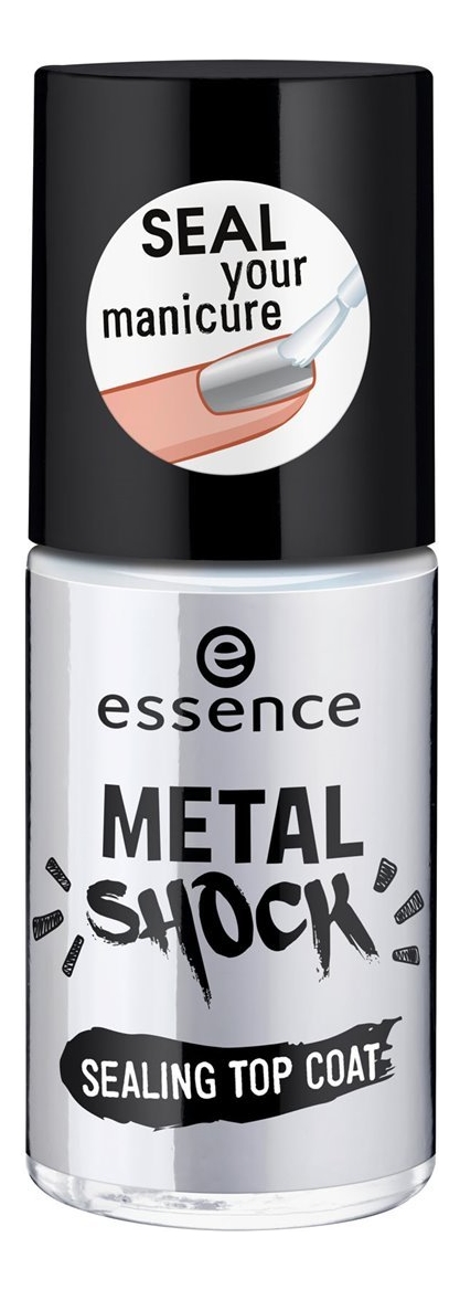 Закрепляющее верхнее покрытие для ногтей Metal Shock Sealing Top Coat 8мл