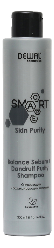 Очищающий и балансирующий шампунь Cosmetics Smart Care Skin Purity Balance Sebum & Dandruff Shampoo: Шампунь 300мл