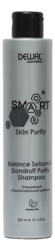 Очищающий и балансирующий шампунь Cosmetics Smart Care Skin Purity Balance Sebum & Dandruff Shampoo: Шампунь 300мл очищающий и балансирующий шампунь cosmetics smart care skin purity balance sebum