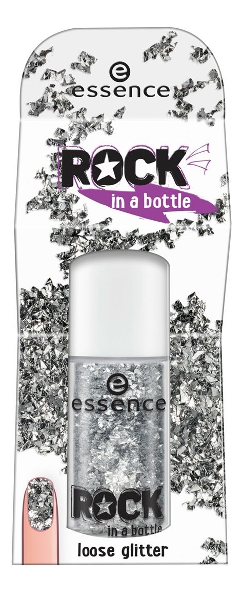 

Рассыпчатые блестки для ногтей Loss Glitter 1,8г: 03 Rock In A Bottle, Рассыпчатые блестки для ногтей Loss Glitter 1,8г