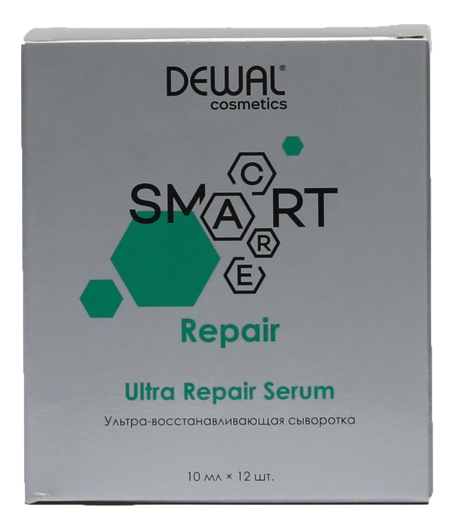dewal cosmetics smart care repair ультра восстанавливающая сыворотка 10 мл 12 шт 12 уп ампулы Ультра-восстанавливающая сыворотка для волос Cosmetics Smart Care Repair Ultra Serum 12*10мл