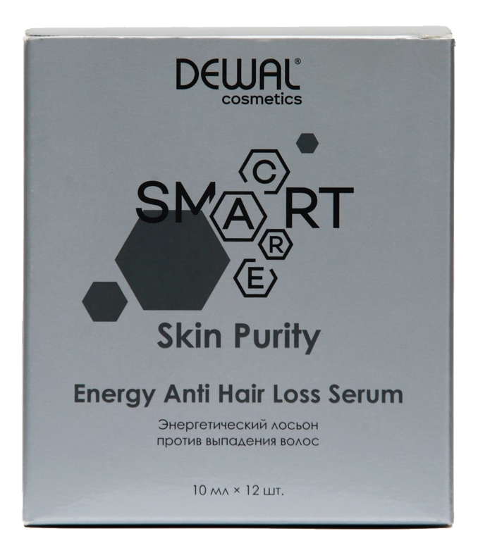 лосьон энергетический против выпадения волос dewal cosmetics skin purity energy anti hair loss serum 12 шт Энергетический лосьон против выпадения волос Cosmetics Smart Care Skin Purity Energy Anti Hair Loss Serum 12*10мл