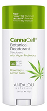 Andalou Naturals Дезодорант для тела Canna Cell Botanical Deodorant Rosemary + Lemon Balm 75г (розмарин и мелисса)