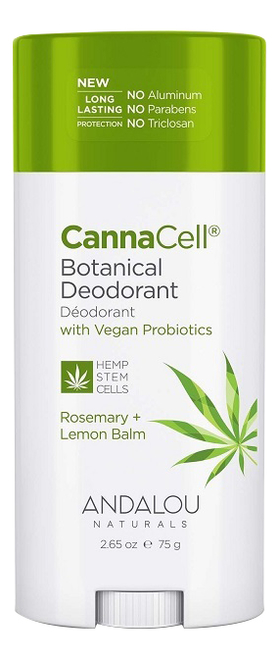 Дезодорант для тела Canna Cell Botanical Deodorant Rosemary + Lemon Balm 75г (розмарин и мелисса) от Randewoo