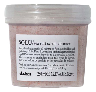 Очищающая паста-скраб для всех типов волос и кожи головы Essential Hair CareSolu Sea Salt Scrub Cleanser