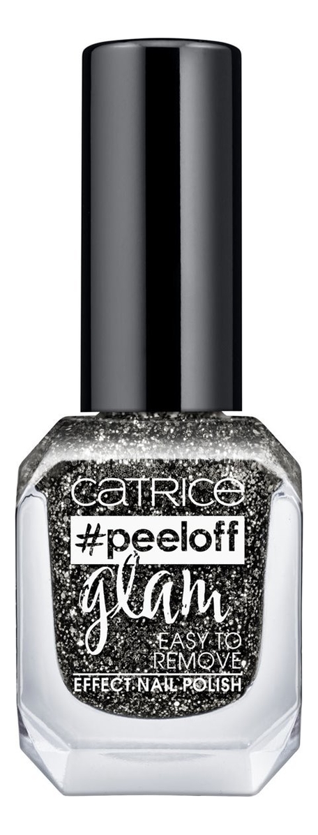 

Лак для ногтей Peeloff Glam Easy To Remove Effect Nail Polish 11мл: 04 Girls Bite Black, Лак для ногтей Peeloff Glam Easy To Remove Effect Nail Polish 11мл